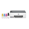 Imprimante HP TANK 580 vu de face avec encre