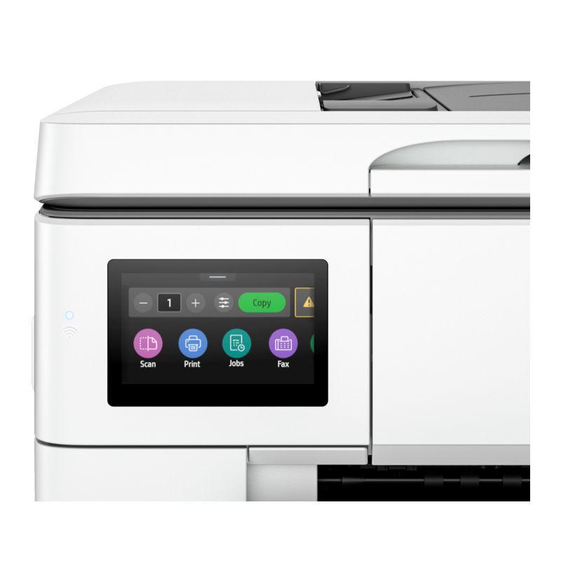 Imprimante HP 9730 vue de l'ecran tactile