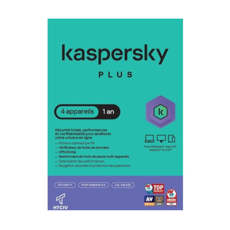 KASPERSKY PLUS (SECURITY - PERFORMANCE - VIE PRIVEE)